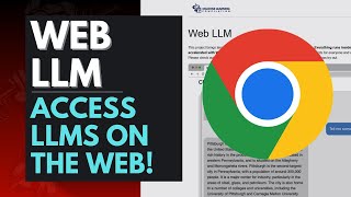 Web LLM: WebブラウザでLLMにアクセス