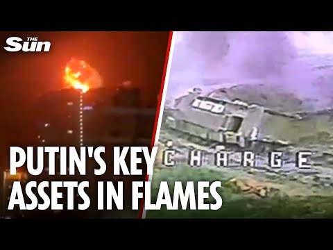 Ukrainian drones hit Russia’s Ryazan refinery for  NINTH time & destroy invading tanks in Myrnohrad