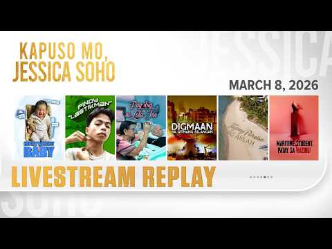 KMJS livestream March 8, 2026 Episode - Replay | Kapuso Mo, Jessica Soho