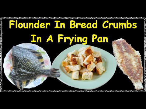 Flounder In Bread Crumbs In A Frying Pan / Book of recipes / Bon Appetit