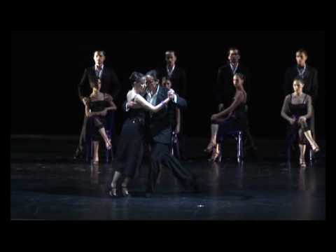  David Alejandro Palo  and  Milena Plebs  are  dancing  to  the  tango  "  Emancipacion  "