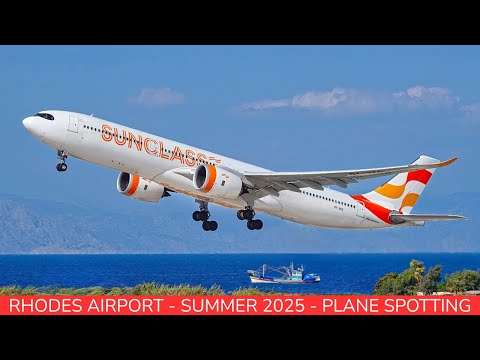 RHODES AIRPORT | Awesome Plane Spotting  | Greece | Summer 2025 | Take off and Landings