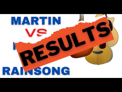 Martin Vs Maton Vs Rainsong Guitars (Carbon Vs Wood) - RESULTS
