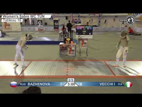 FE F S Individual Tunisia TUN World Cup 2017 T16 01 red VECCHI ITA vs BAZHENOVA RUS
