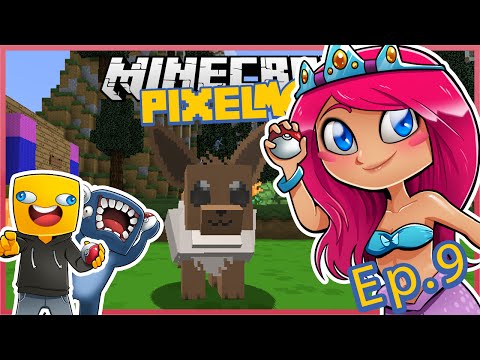 Pixelmon With Squid & Ash! Ep.9! My First Eevee! | Minecraft Lets Play | Amy Lee33