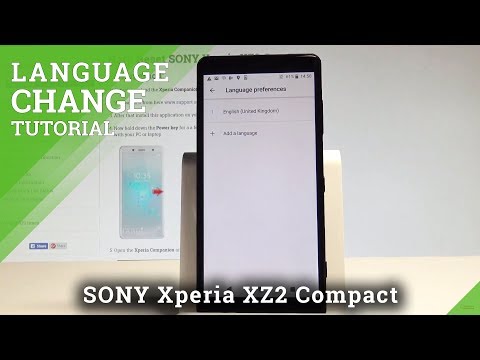 How to Change Language on SONY Xperia XZ2 Compact - List of Languages |HardReset.Info