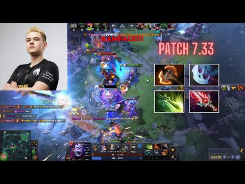Rank 4 Yatoro plays Antimage - Patch 7.33 - Crazy Rampage - New farming pattern -Dota 2 pro gameplay