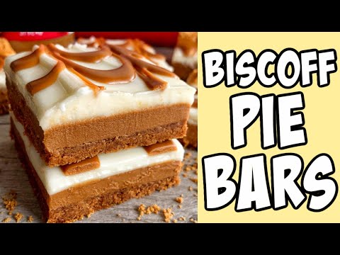 Biscoff Pie Bars! Recipe tutorial