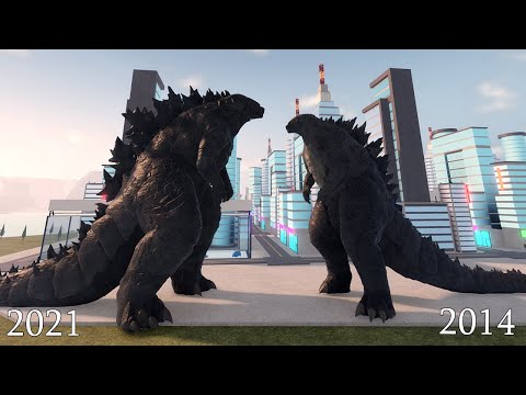 Godzilla 2021 Vs Godzilla 2014 Cinematic Battle I Kaiju Universe