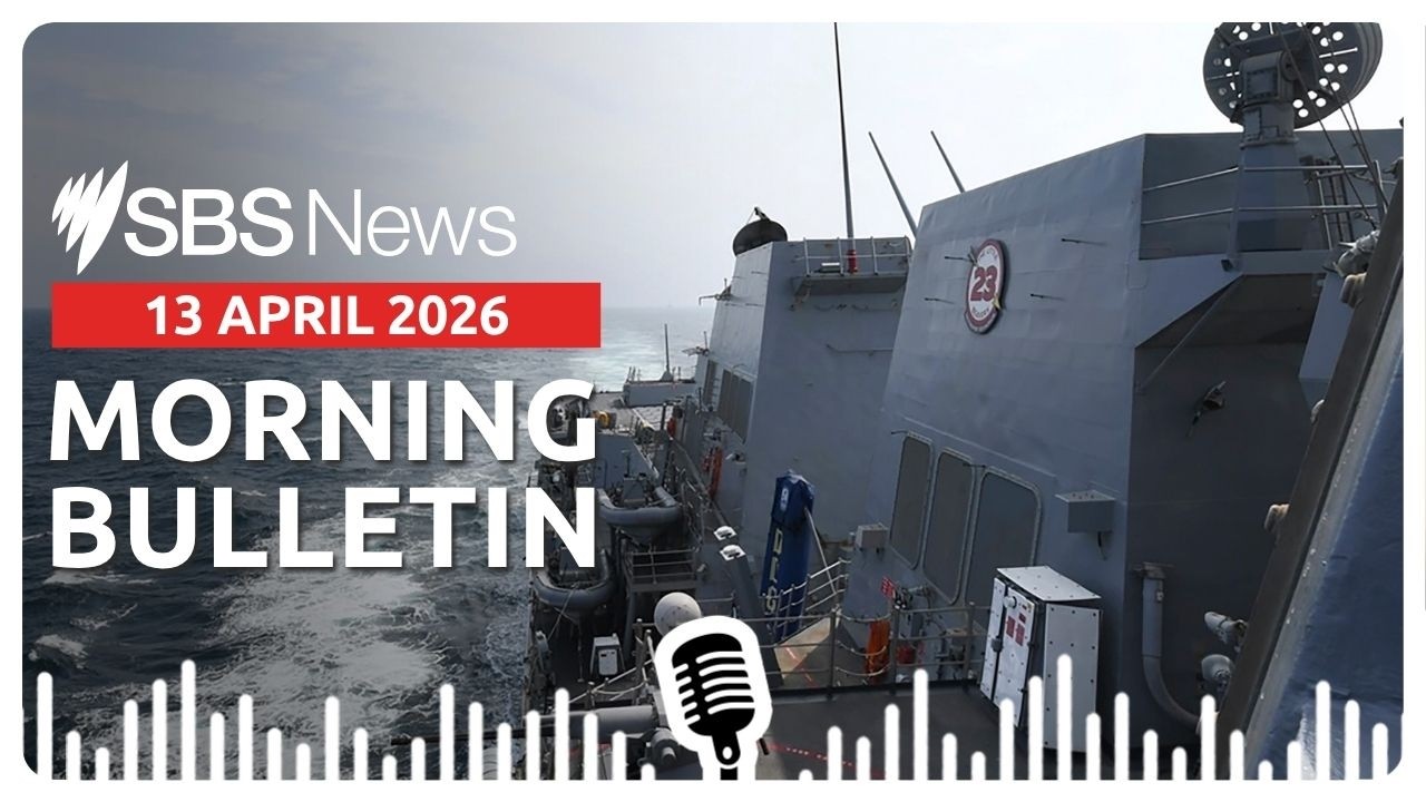US will blockade Hormuz says Trump | Morning News Bulletin 13 April 2026