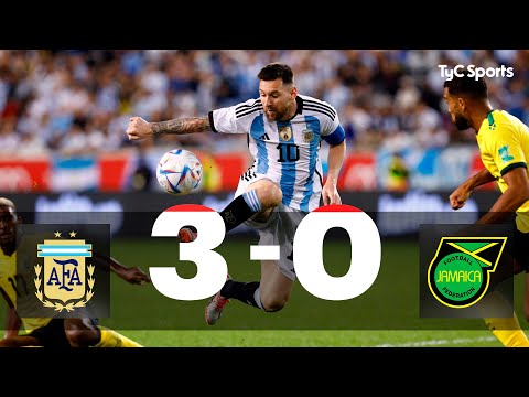 Video: Argentina goleó 3-0 a Jamaica