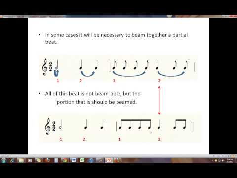 MUS 110 07 Simple Meter - Beaming
