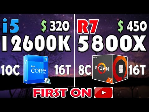 Core i5 12600K vs Ryzen 7 5800X | RTX 3090 - TEST IN 10 GAMES