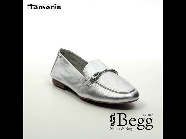 Tamaris Alemo 24212 22 941 Silver loafers Tamaris Malimocc 24215 21 805 Navy leather loafers