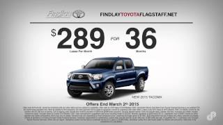 preview picture of video '2015 Toyota Tacoma Lease Offer Findlay Toyota Flagstaff February 2015 SP'