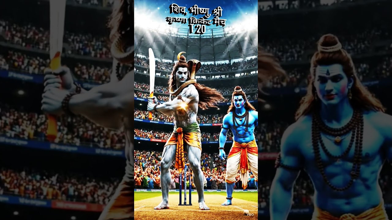🕉Shiv Ji 🪈Krishan ⚾Ji Ka 🎆T 20 #sorts #hindugod #trending #shortsfeed #viral #Shiv Ji #krishna