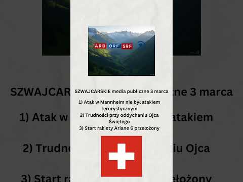 Szwajcarskie media publiczne 3 marzec