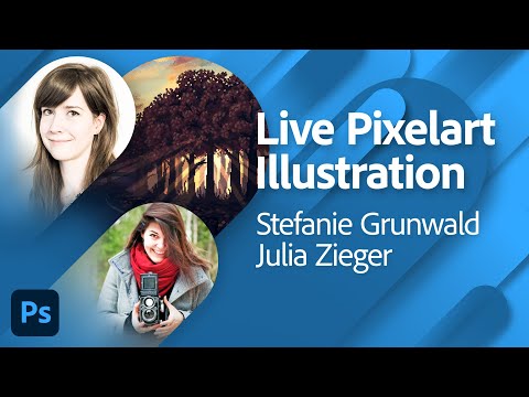 Live Pixelart-Illustration in Photoshop mit Stefanie Grunwald | Adobe Live