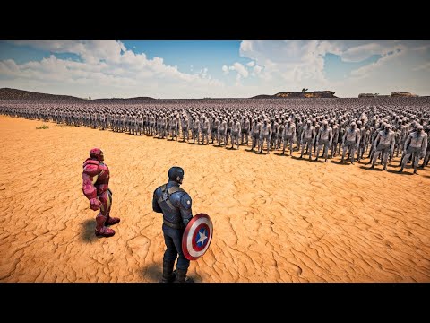 IRON MAN & CAPTAIN AMERICA VS 1,000,000 ZOMBIES - Ultimate Epic Battle