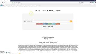 Unblock Youtube with https://proxysite.cloud