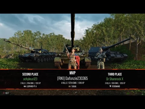 WOT Console: Taran at Thiepval Ridge - MVP. 6.5k combined