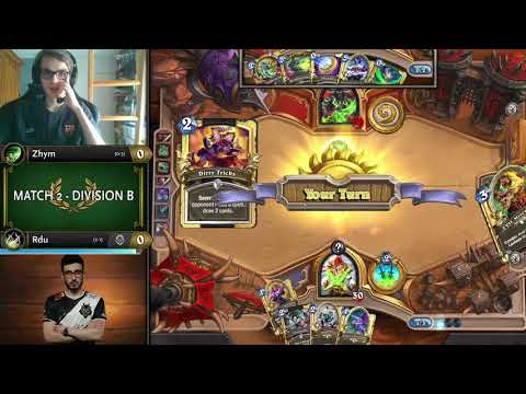 Zhym vs Rdu - Division B - Hearthstone Grandmasters Europe 2020 Season 1 - Week 6