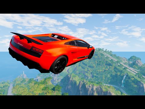 Befriedigende Autosprünge und Unfälle - BeamNG.drive