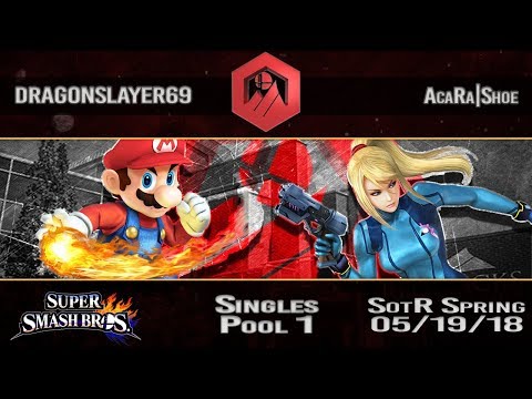 SotR Spring 2018 - DRAGONSLAYER69 (Mario) v AcaRa|Shoe (Zero Suit Samus) - Pool 1