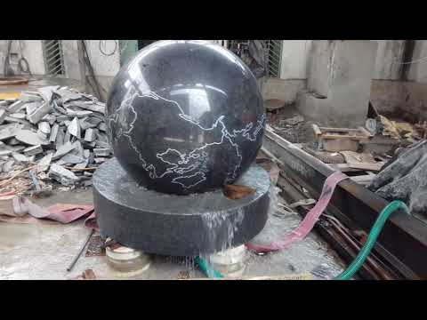 Brahma granitech morden outdoor sphere fountain, for park, 1