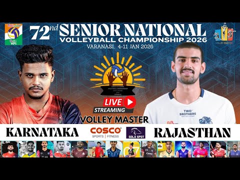 DAY 3 | MEN| RAJASTHAN VS KARNATAKA |72ND SENIOR NATIONAL VOLLEYBALL CHAMPIONSHIP VARANASI 2026