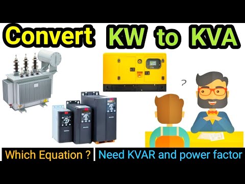How to convert KW to KVA | Electrical | Calculate KVA of Transformer, generator, inverter ,ups