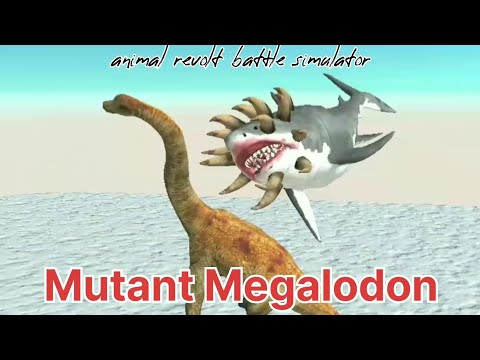 Epic Battle, Who can defeat the Mutant Megalodon, Animal Revolt Battle Simulator, ARBS