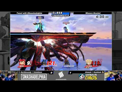 Smashadelphia 2 - Atomsk + Gunblade vs Earthboundy + Vailskibum - SSB4 Winners - Smash Wii U