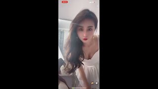 Cute Chinese Girl Wardrobe Malfunction during Livestream
