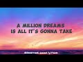 A Million Dreams (Lyrics) - Alexandra Porat