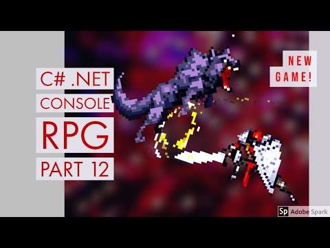 C NET Game Development State RPG 012 New game using a created character