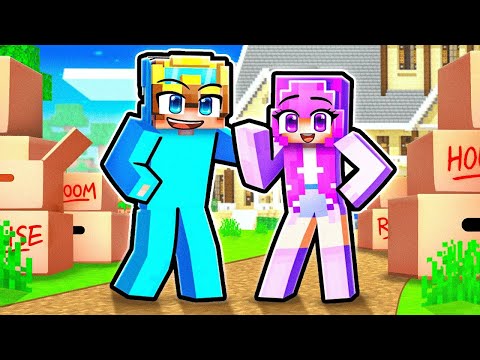 Nico & Zoey's FIRST HOME In Minecraft!