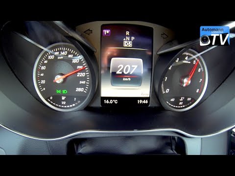 2015 Mercedes C 180 (156hp) - 0-208 km/h acceleration (1080p)