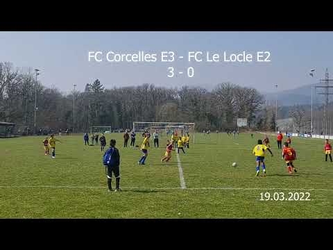 match 1 -  FC Corcelles E3 -  FC Le Locle E2 (3-3)