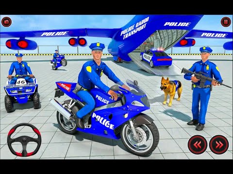 Transporting Police Vehicles in Cargo Plane   Police Car Transporter   Android Gameplay