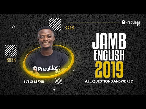 Q56 to Q60 JAMB ENGLISH 2019 PAST QUESTIONS ANSWERED!!!