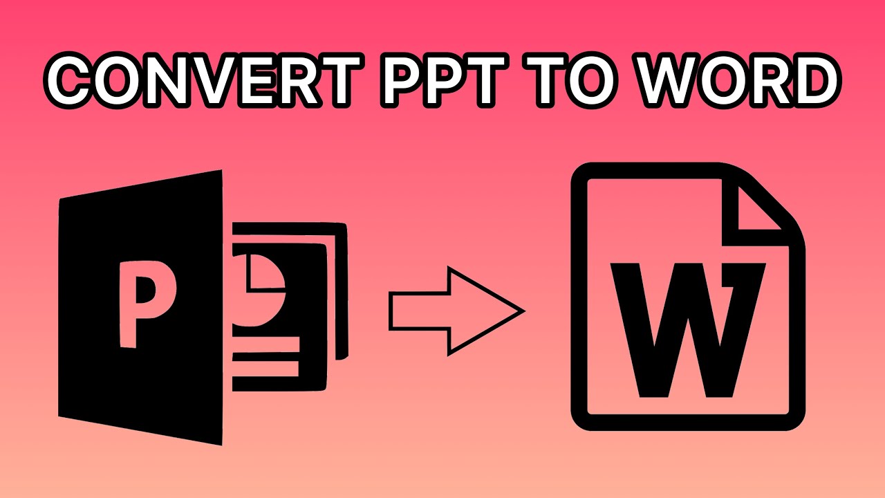 Convert PowerPoint To Word Online For Free - PPT To DOC