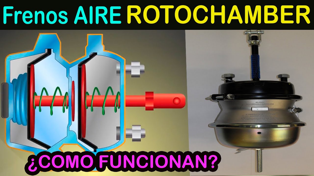 sabes como frena un trailer asi funciona el rotochamber para que un camion frene con frenos de aire