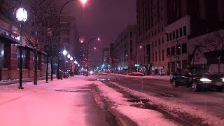 Raw: Akron overnight snow