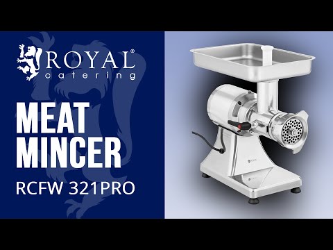 video - Meat Mincer - 220 kg/h - Royal Catering - 900 W