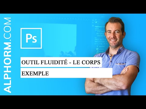 Photoshop CC 2018 Retouches photo naturelles et rapide | Outil fluidité Le corps Exemple