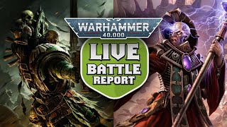New Genestealer Cults vs Dark Angels  Warhammer 40k Battle Live Battle Report