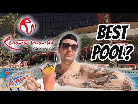 Resorts World Las Vegas Pool Tour 2024 | Is this the BEST Pool on the Strip?