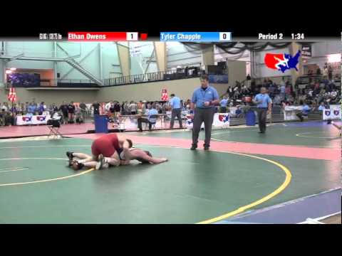 University Nat`ls FS  63 KG / 138.75 lbs: Ethan Owens vs. Tyler Chapple