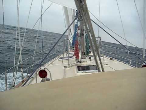 Island Packet 440 Sailing in Bay of Biscay